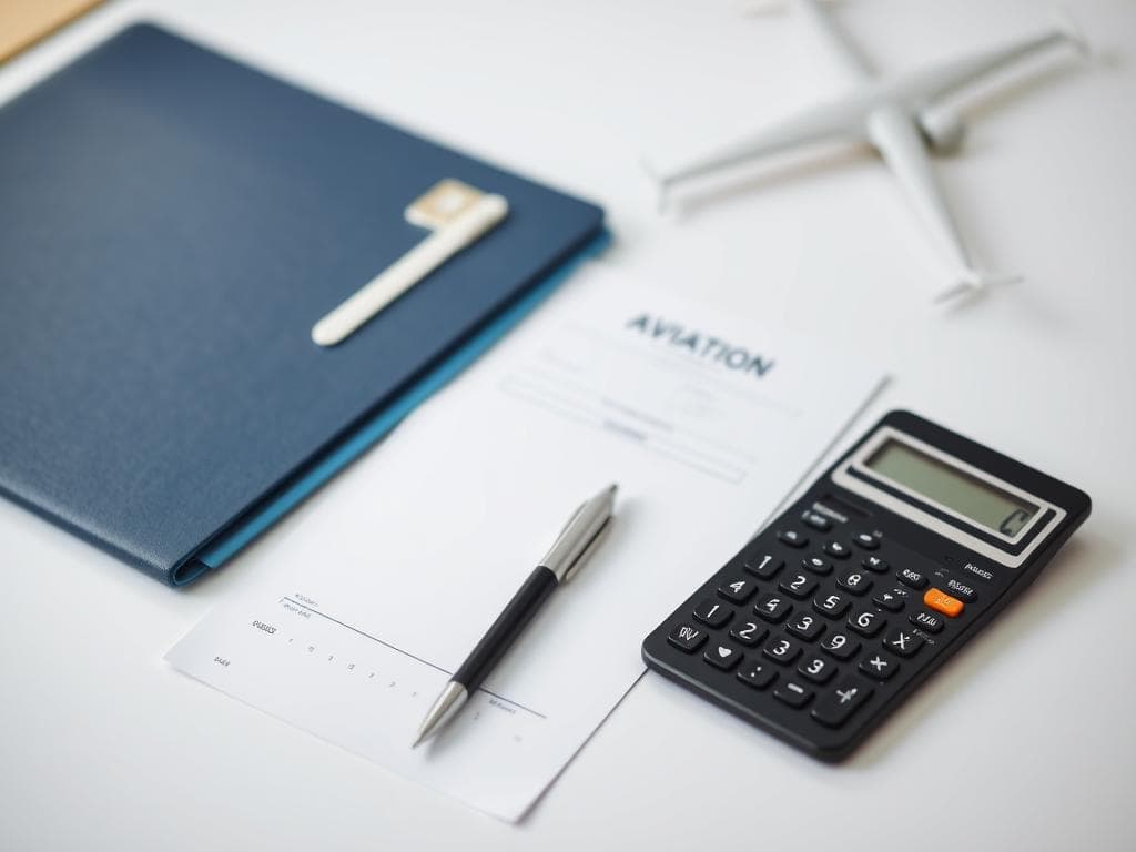 Insurance document showing flat extra premium for aviation activities