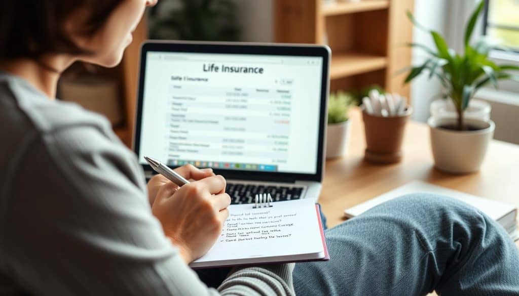Person researching answers to common questions about life insurance for Type 2 diabetics