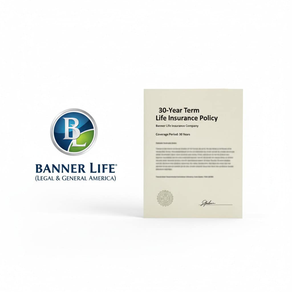 Banner Life Insurance logo and policy document